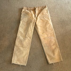 Vintage Tan Double Knee Carhartt Pants